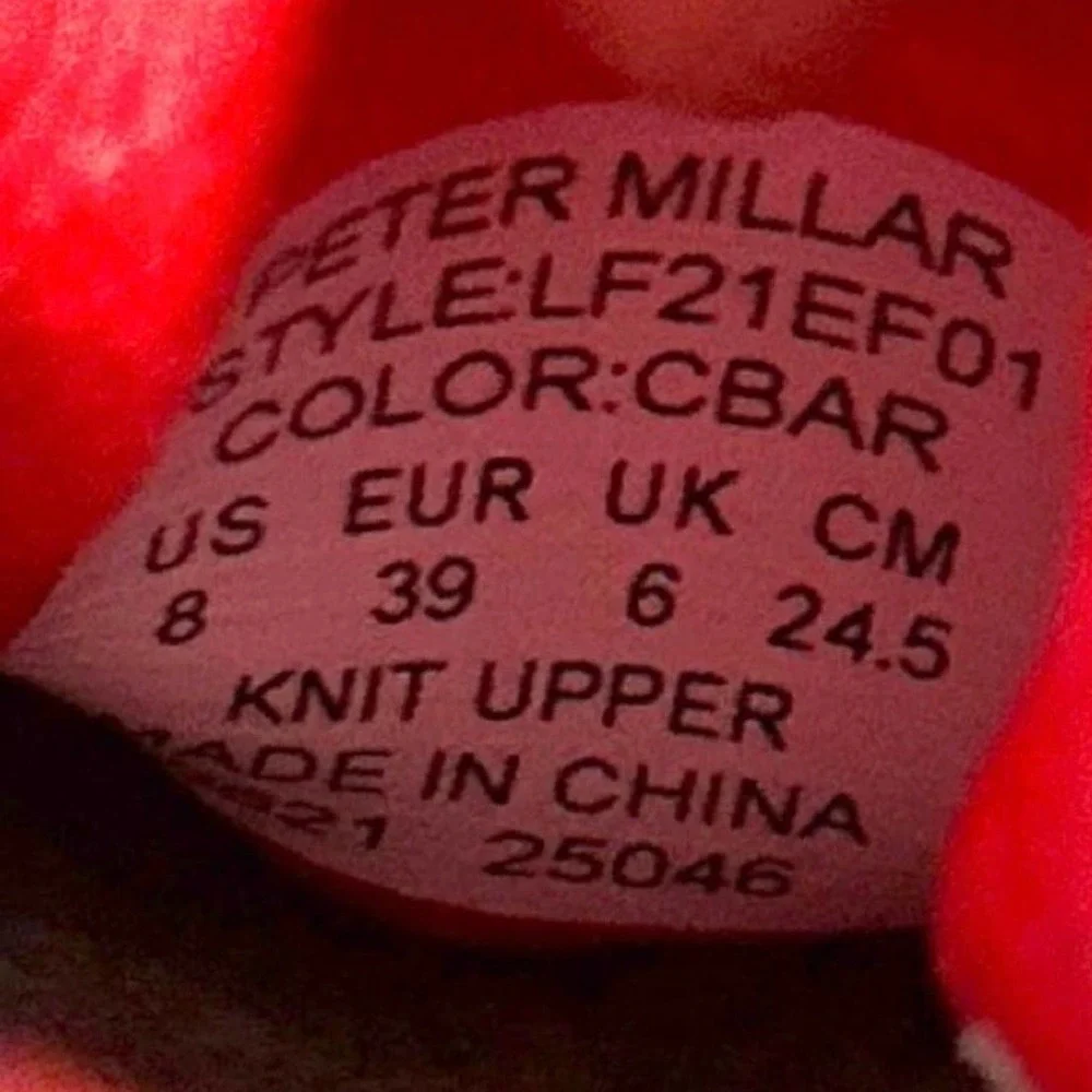 NIB Peter Millar Hyperlight Glide Sneaker US 8 EU 39 Red Womens - Picture 12 of 12